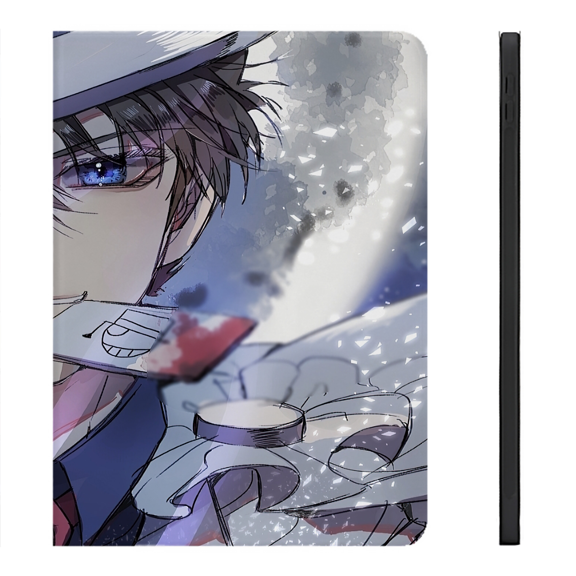 （画像用） 名探偵コナン Detective Conan IPadケース ペンホルダー付き ブックスタイルデザイン
